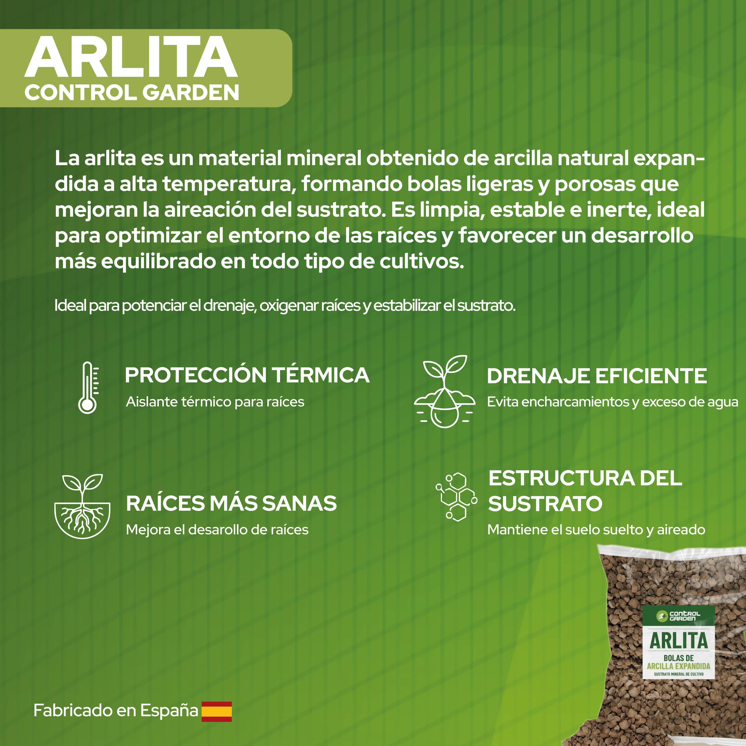 Arlita 6L sustrato bolas de arcilla expandida para plantas · foto 6