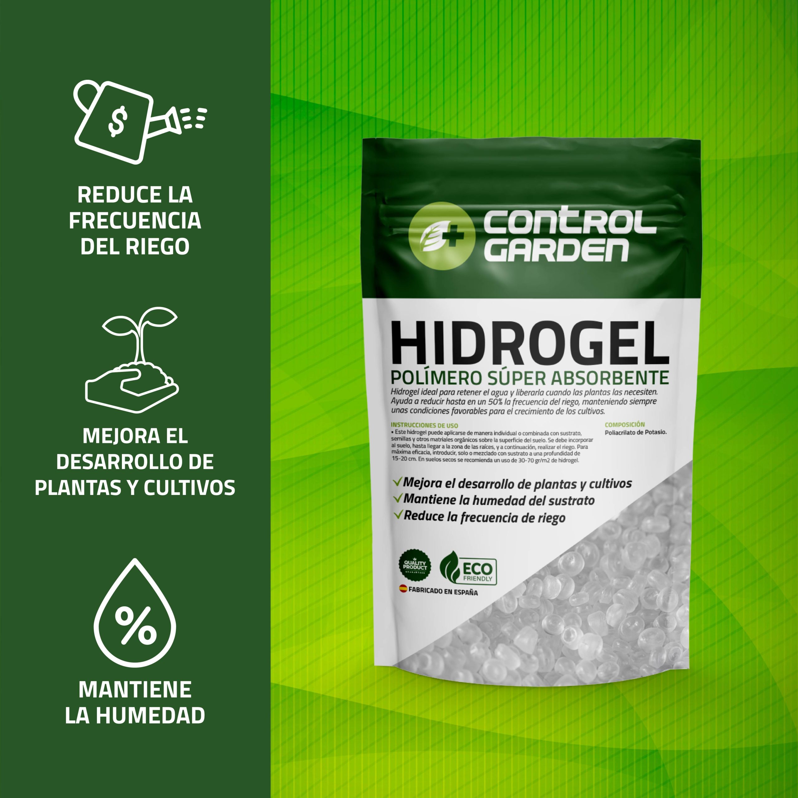 Hidrogel retenedor de agua en saco de 1 kg para jardinería · foto 2