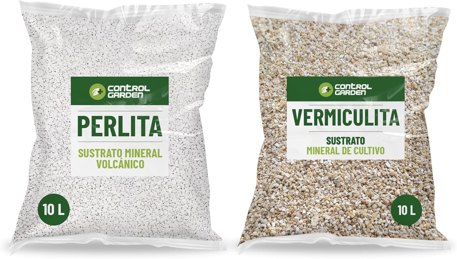 Pack de Perlite 10L et Vermiculite 10L · Substrat pour Plantes d'Intérieur et d'Extérieur