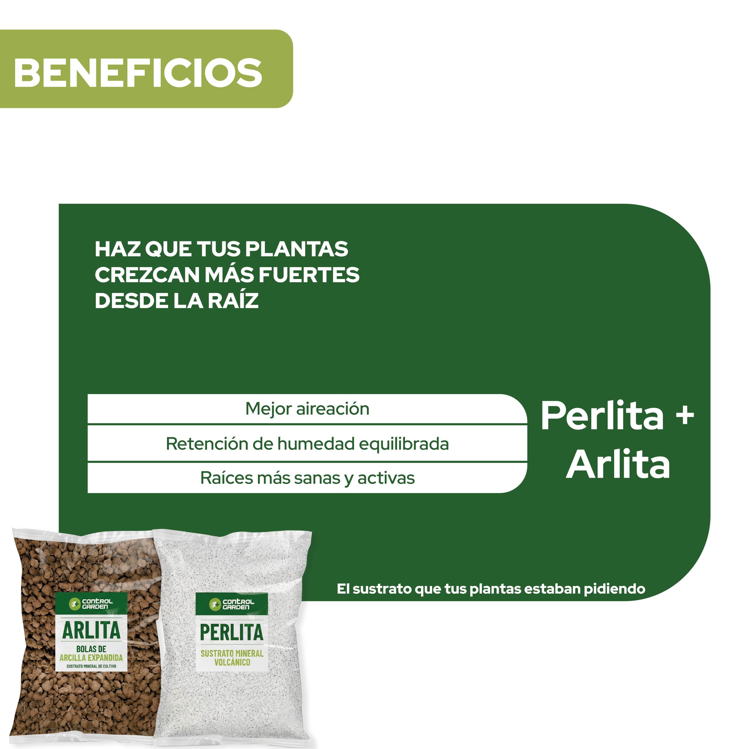 Pack de sustrato Arlita y Perlita 3L para cultivos saludables. · foto 2
