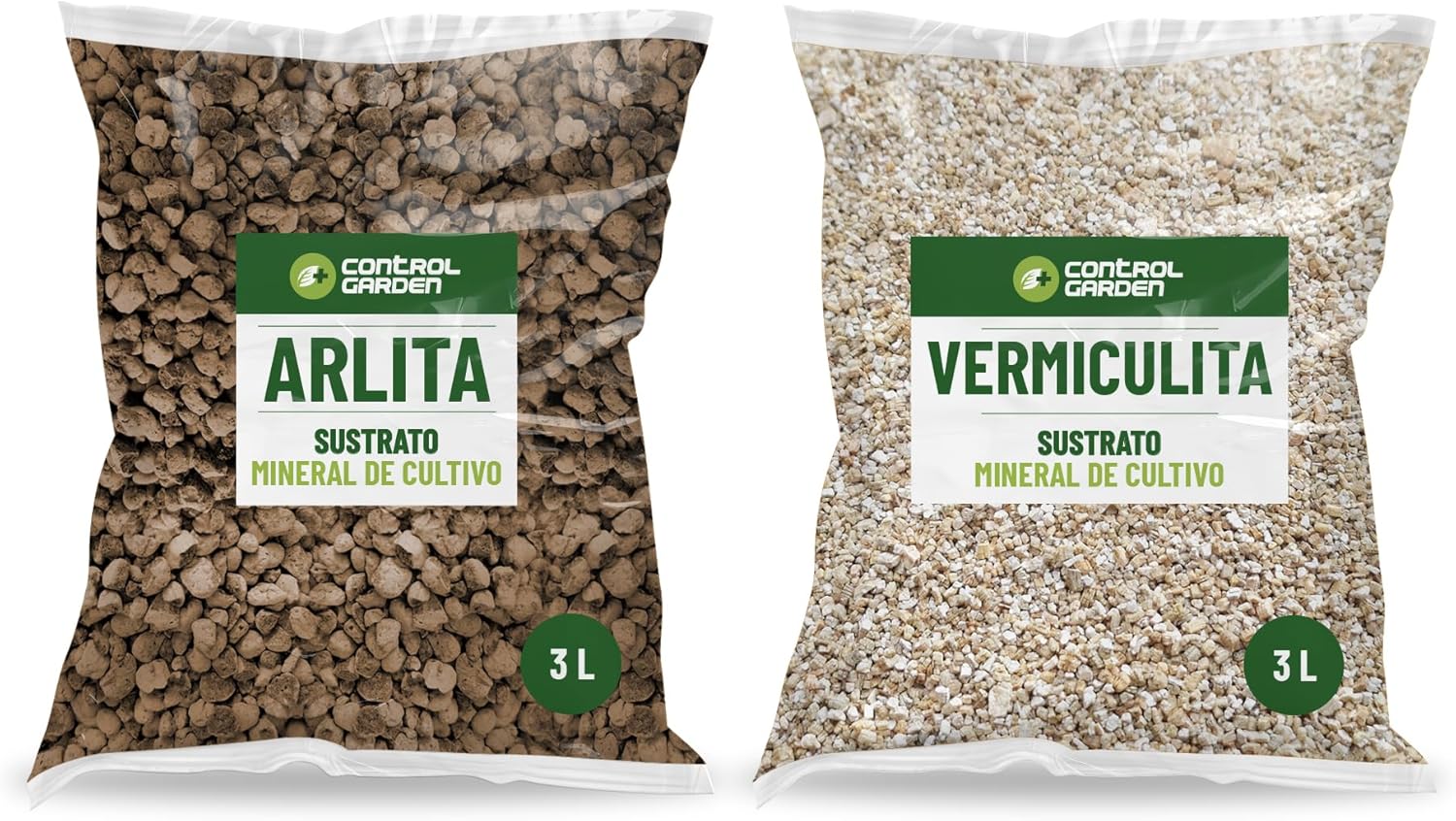 Substrat Arlita 3L + Vermiculite 3L · Pack de 2 pour plantes d'intérieur et d'extérieur