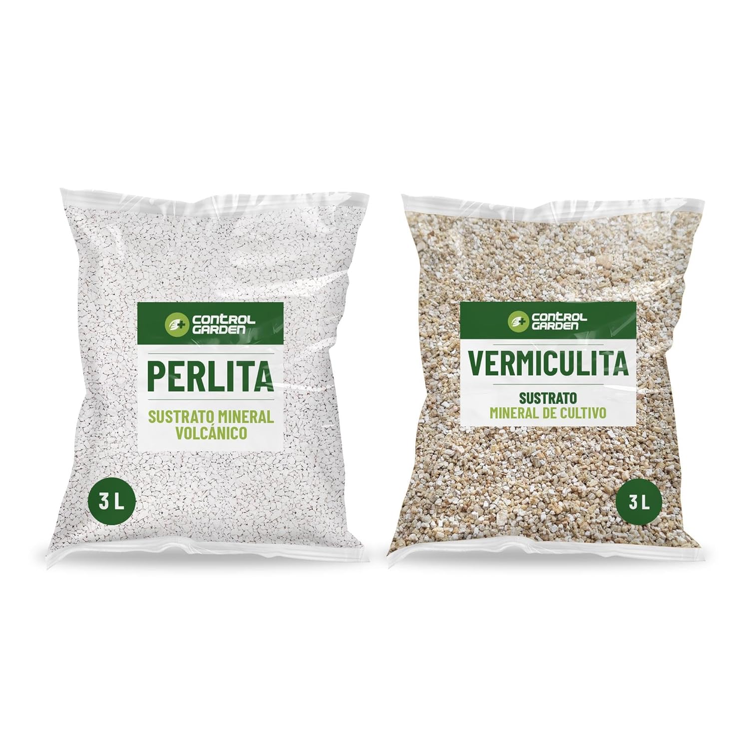 Pack de Perlite 3L + Vermiculite 3L · Sol pour Plantes d'Intérieur et d'Extérieur