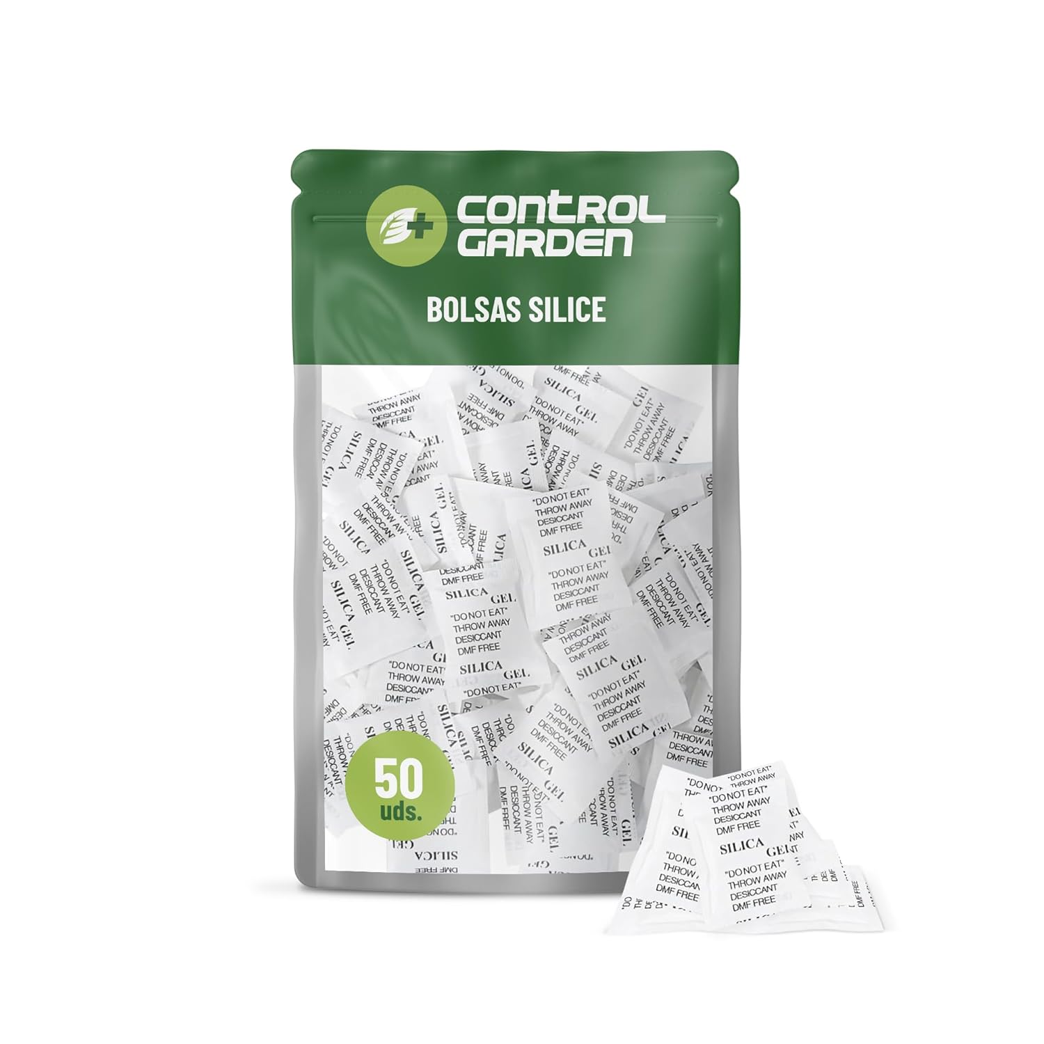 Sacs de Gel de Silice 1 g · Pack de 50 Unités · Absorbe l'Humidité et les Odeurs