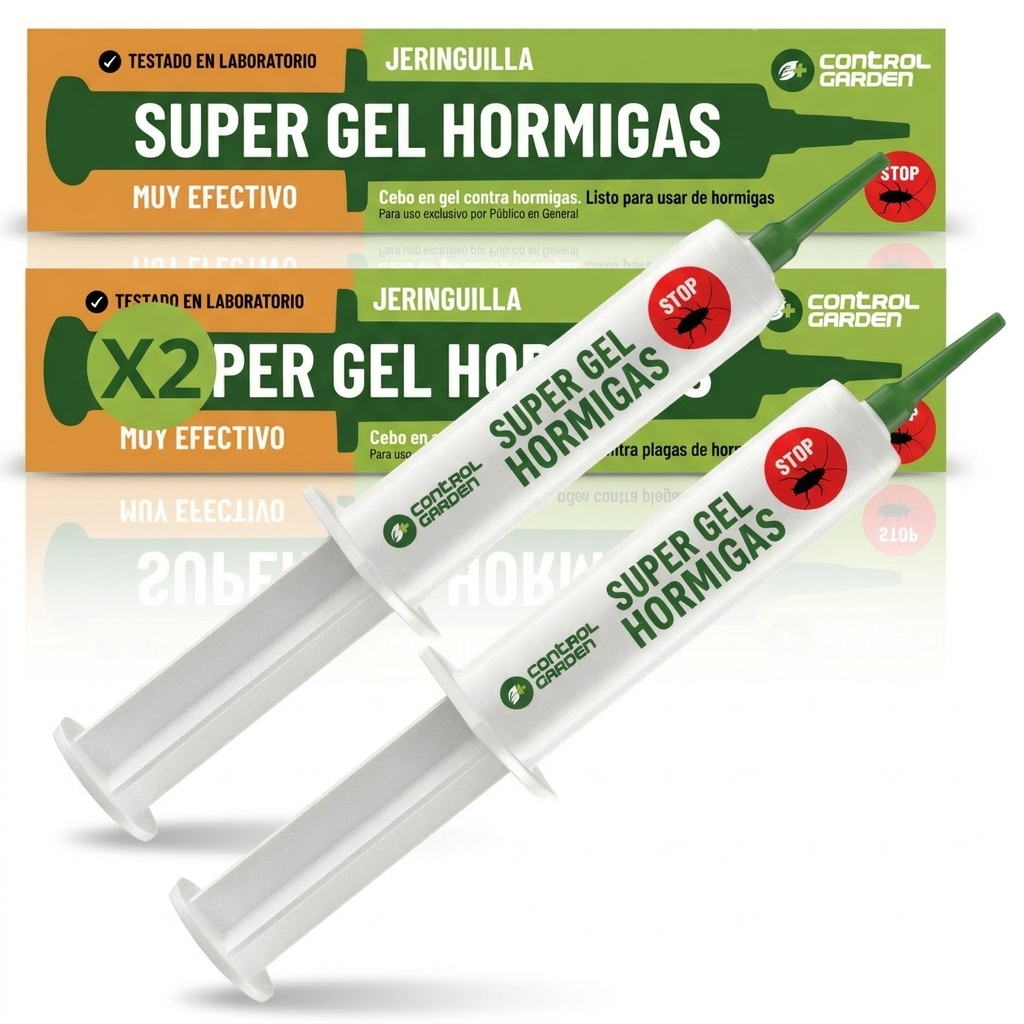 Syringe de gel anti-fourmis 10 g · Pack de 2 unités pour éliminer les fourmis à l'intérieur et à l'extérieur