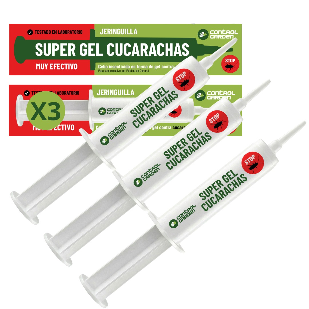 Syringe de Gel pour Cafards 10 g · Pack de 3 unités · Insecticide puissant pour élimination totale des nids et colonies