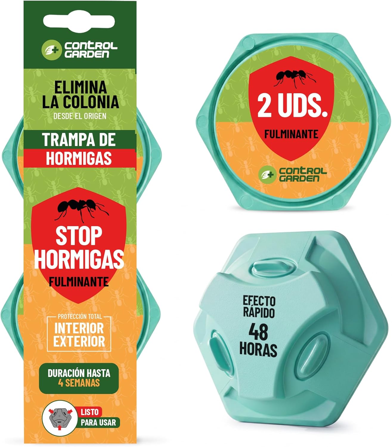 Trampa para hormigas en gel super atrayente de Control Garden, pack de 2 unidades. · foto 9