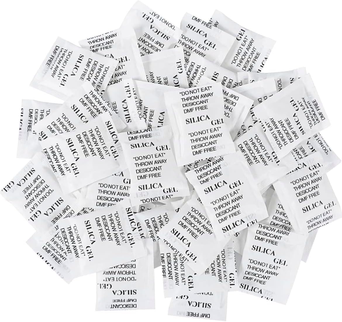 Pack de 200 bolsas antihumedad de gel de sílice de 1 g para controlar la humedad · foto 7