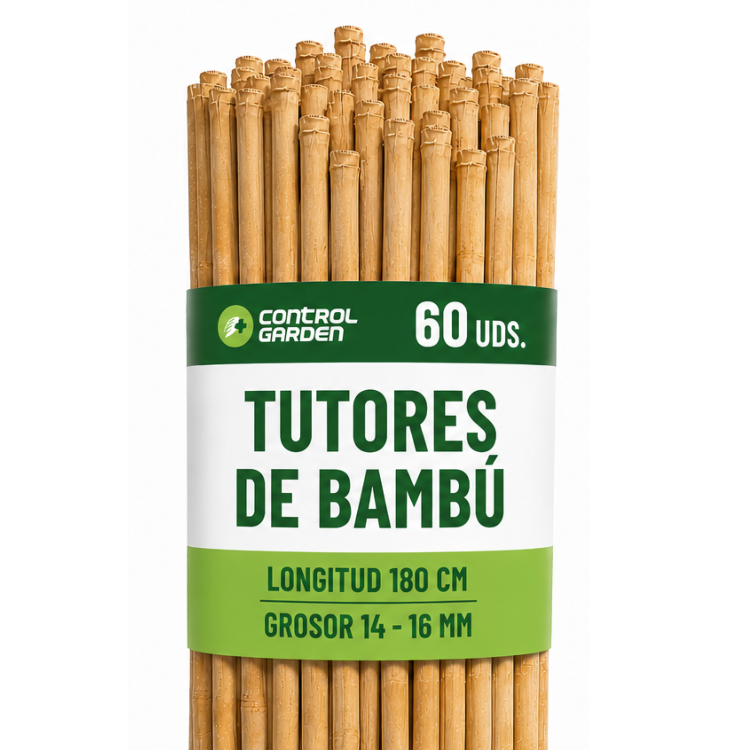 Tuteurs en bambou 180 cm ø14-16 · Pack de 60 unités