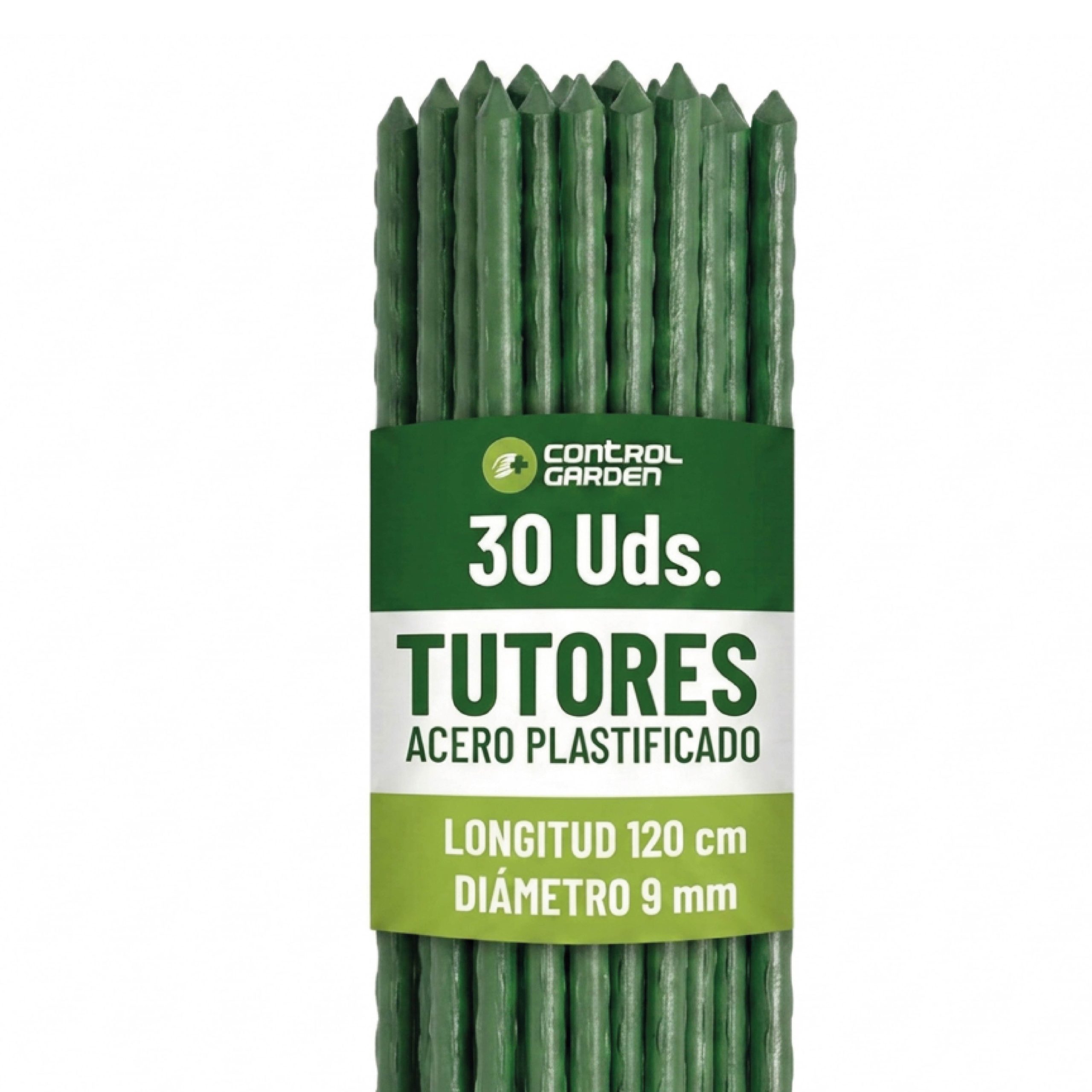 Tuteurs en acier recouverts de PVC 120 cm · Pack de 30