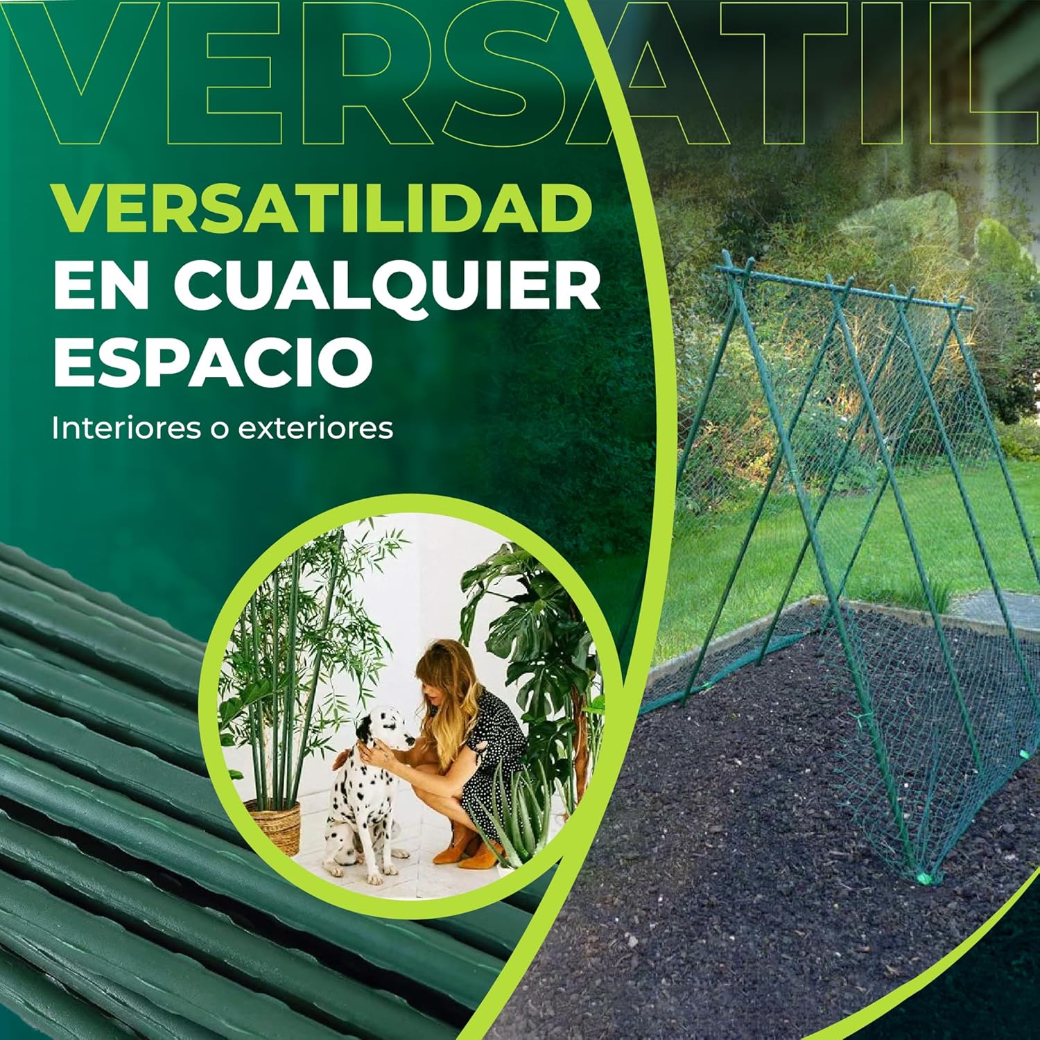 Tutores de acero recubiertos de PVC de 120 cm en pack de 30 unidades · foto 4