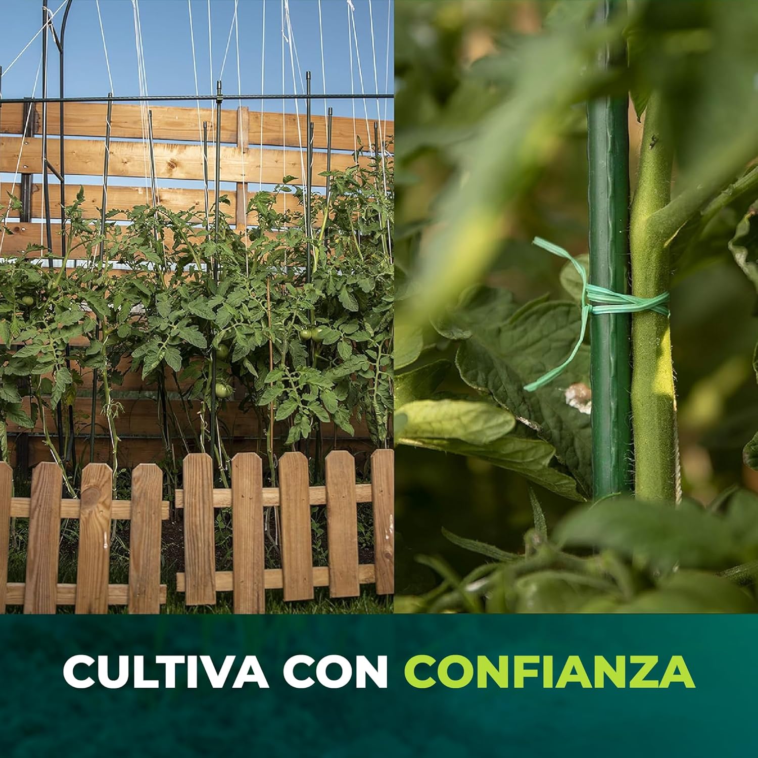 Tutores de acero recubiertos de PVC de 120 cm en pack de 30 unidades · foto 7